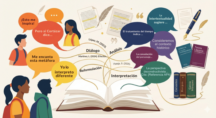 Imagen que ilustra el paso del análisis y la opinión al ensayo académico