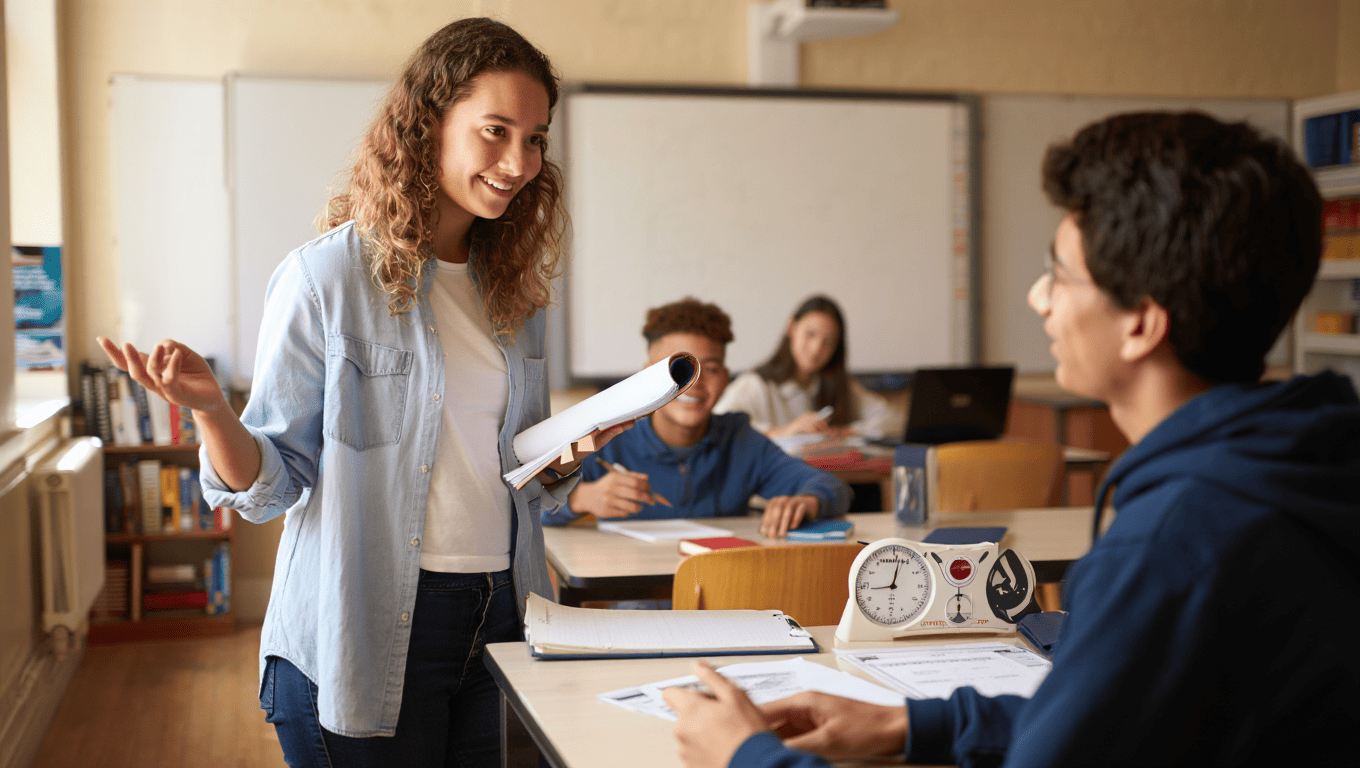 Una pareja ensaya el discurso de cierre del debate