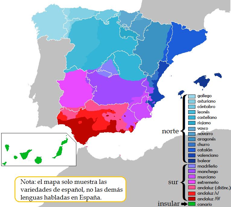 Dialecotos del norte y del sur