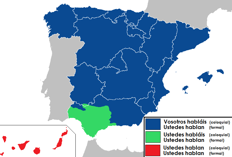 Ustedes vs vosotros